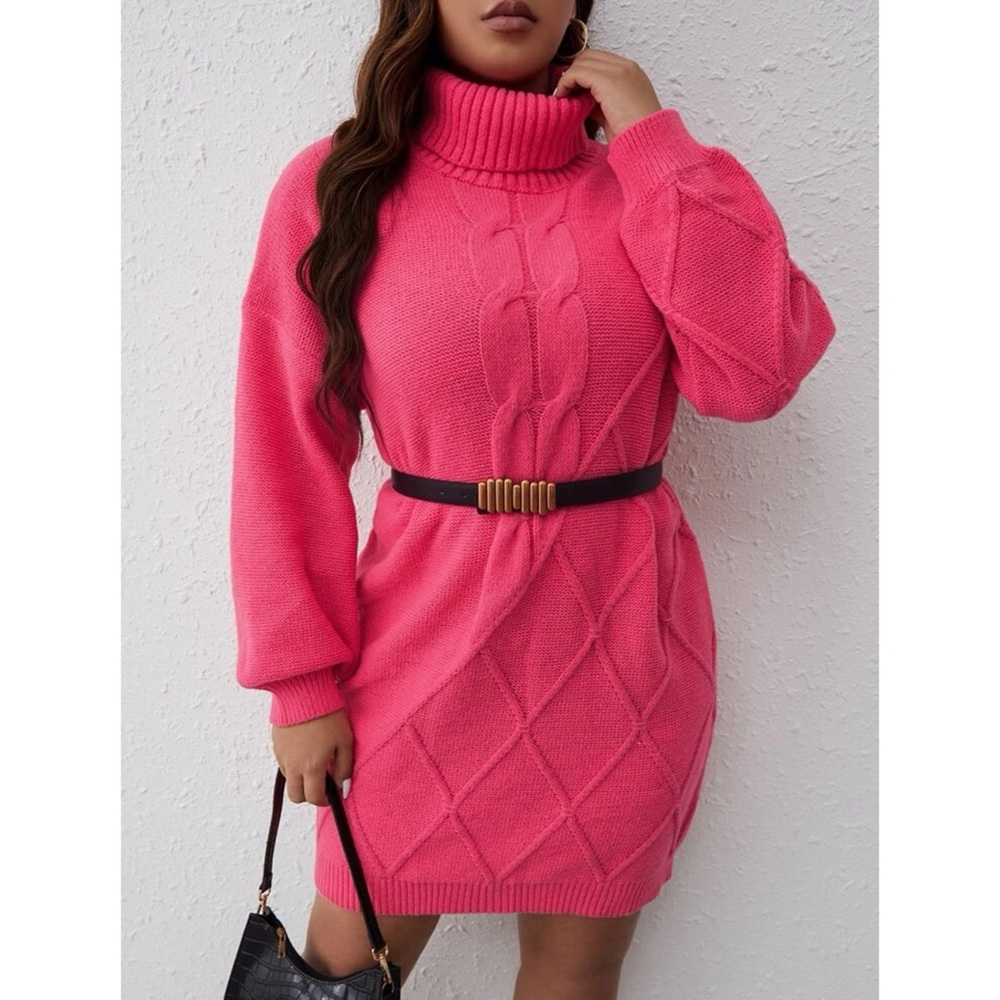 PINK LADY SWEATER DRESS
